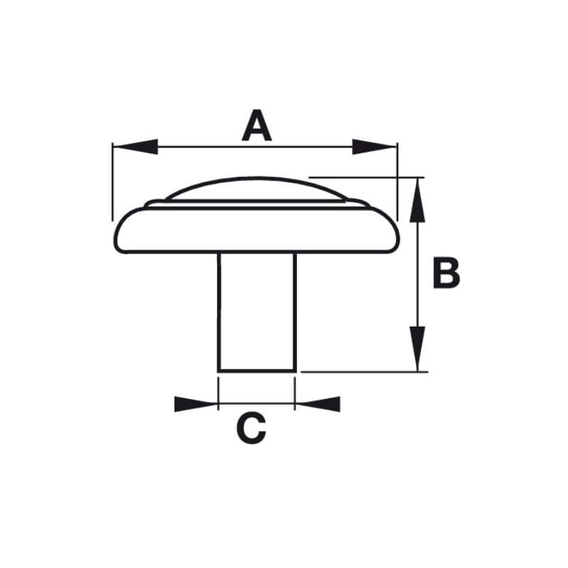 Tay nắm tủ quả đấm cổ điển Hafele 121.26.140 (mạ thiếc)